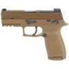 Sig Sauer P320 M18 Coyote Tan 9mm 3.9″ Barrel 21-Rounds with Night Sights