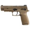 Sig Sauer P320 M17 Coyote Tan 9mm 4.7″ Barrel 10-Rounds Night Sights