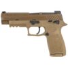 Sig Sauer P320F M17 Coyote Tan 9mm 4.7″ Barrel 17-Rounds SIGLITE Front Sights 1 Magazine