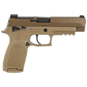 Sig Sauer P320F M17 Coyote Tan 9mm 4.7″ Barrel 17-Rounds SIGLITE Front Sights 1 Magazine