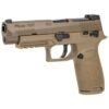 Sig Sauer P320F M17 Coyote Tan 9mm 4.7″ Barrel 17-Rounds SIGLITE Front Sights 1 Magazine