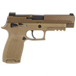 Sig Sauer P320F M17 Coyote Tan 9mm 4.7″ Barrel 17-Rounds SIGLITE Front Sights