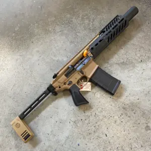 Sig Sauer MCX Rattler Canebrake 300 Blackout pistol, coyote, with brace