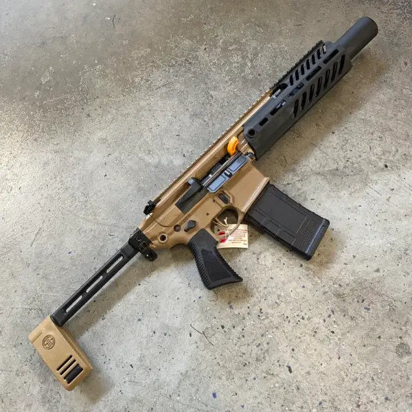 Sig Sauer MCX Rattler Canebrake 300 Blackout pistol, coyote, with brace