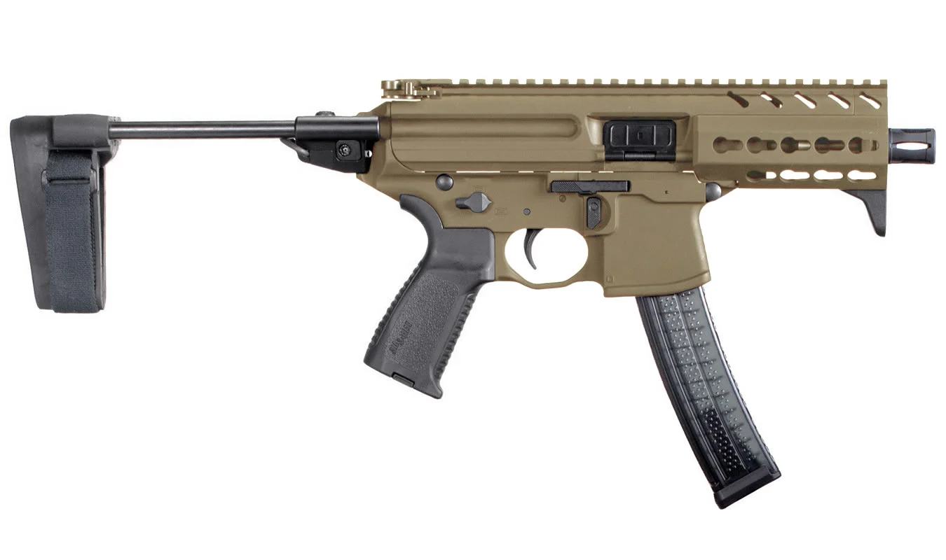 Sig Sauer MPX 9mm Flat Dark Earth (FDE) Semi-Automatic Pistol with