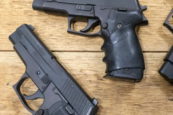 Sig Sauer P226 9mm DAO Police Trade-in Pistols with Flint MI Police