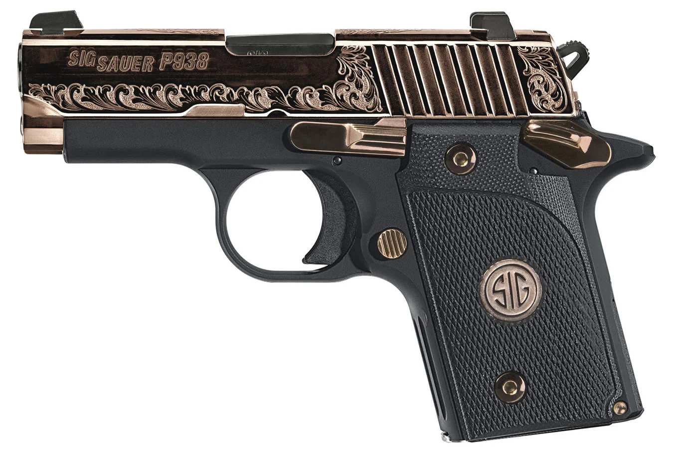 Sig Sauer P938 9mm Rose Gold Carry Conceal Pistol with Night Sights