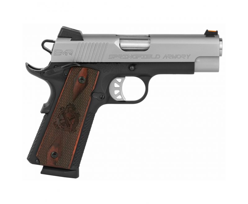 Springfield Armory 1911 EMP Champion Black / Grey 9mm 4″ Barrel 10-Rounds with Fiber Optic Front Sight