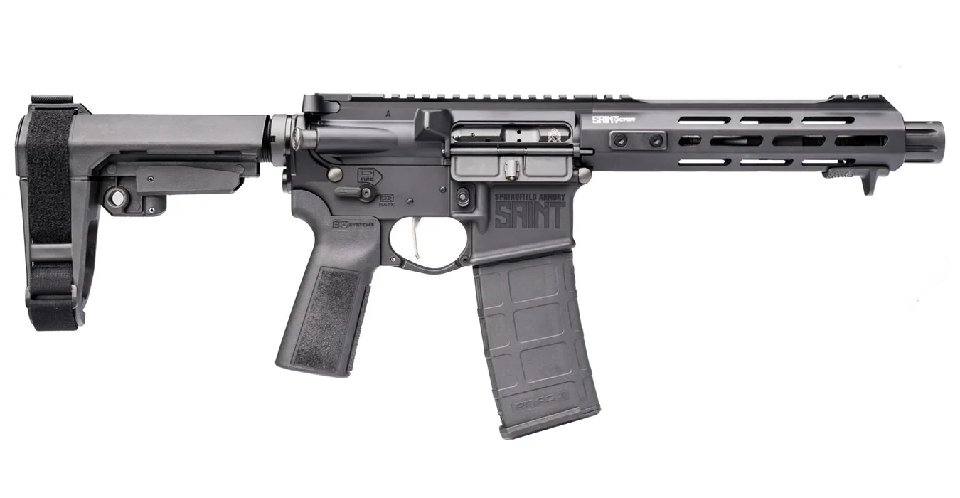 Springfield Saint Victor 5.56mm AR15 Pistol with SBA3 Pistol Brace and
