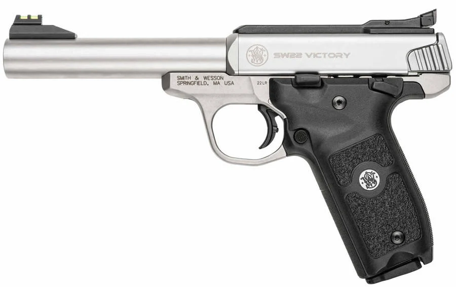 Smith &amp; Wesson SW22 Victory 22LR Rimfire Pistol with Fiber Optic Sights