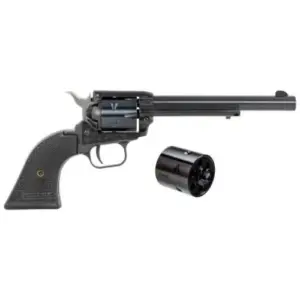 Heritage Rough Rider .22LR/WMR 6rd 6" Revolver, Black - RR22MB6PG at Rs