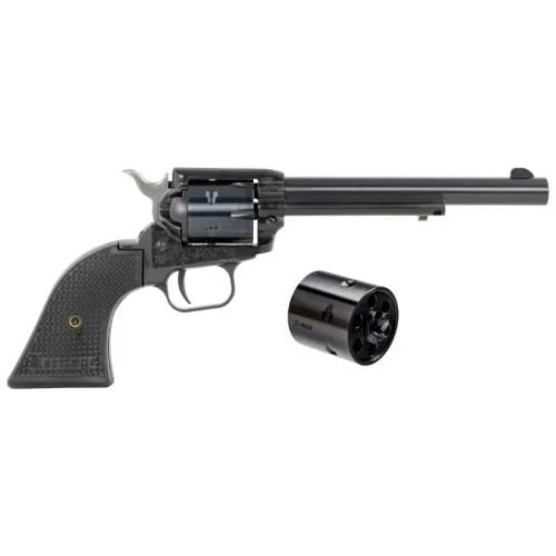 Heritage Rough Rider .22LR/WMR 6rd 6" Revolver, Black - RR22MB6PG at Rs