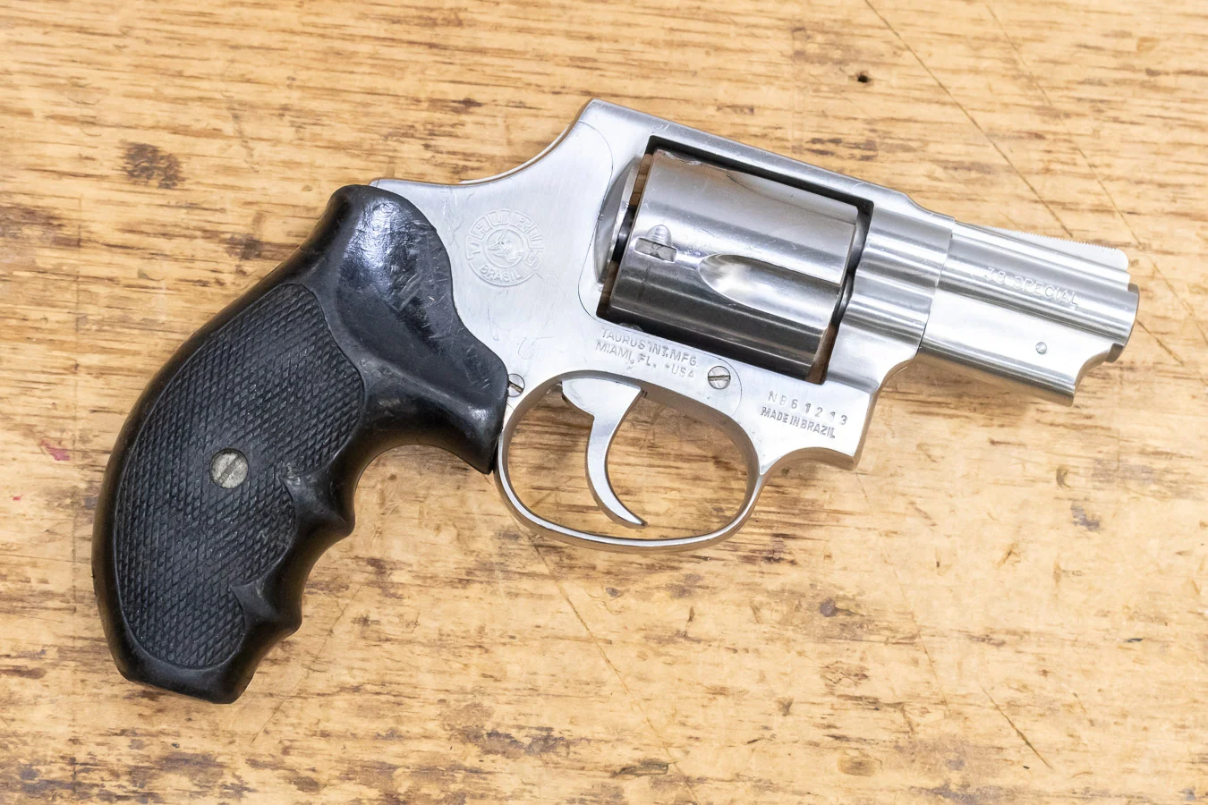 Taurus 85 38 Special Stainless Used Trade-in Revolver with Bobbed