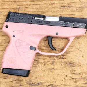 Taurus PT738 380 ACP Used Police Trade-in Pistol with Pink Frame