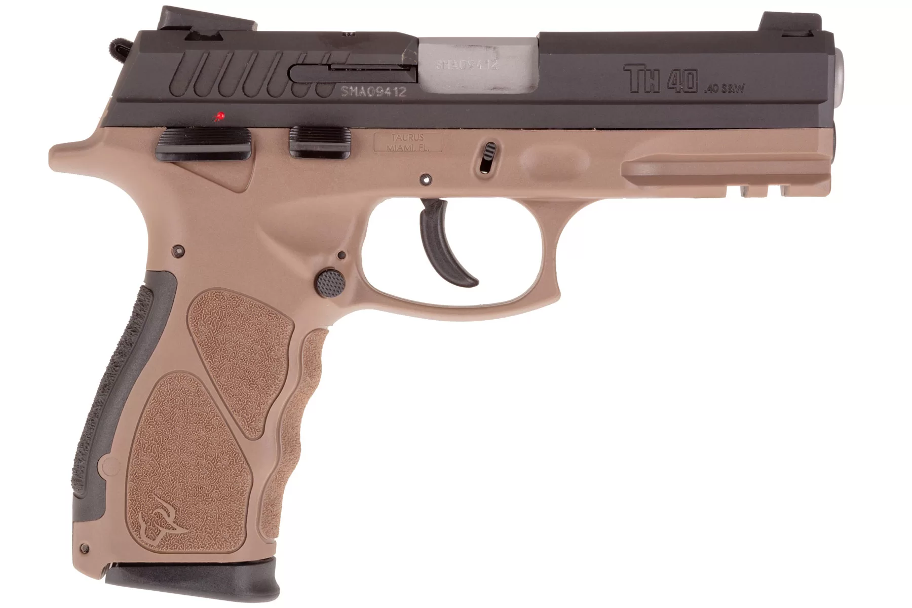 Taurus TH40c .40 S&W 3.54" Barrel 15+1 rd Novak Sights FDE Frame Black Slide