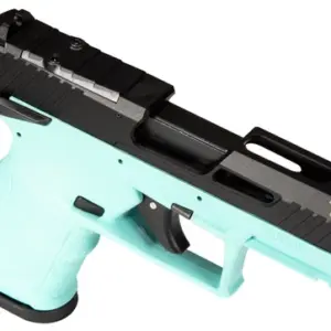 Taurus TX22 Compact 22 LR, 3.6" Threaded Barrel, Cyan Frame, Black ...