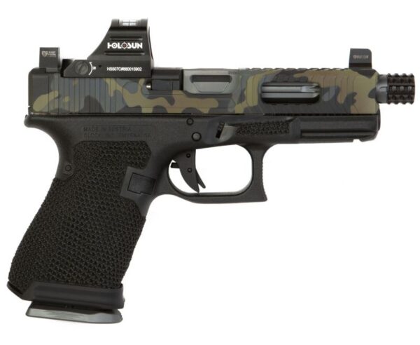 The Gun Co LVL-1 Custom Glock 19 – Urban Camo 9mm 4.02-inch 15Rds – with Holosun Reflex Red Dot