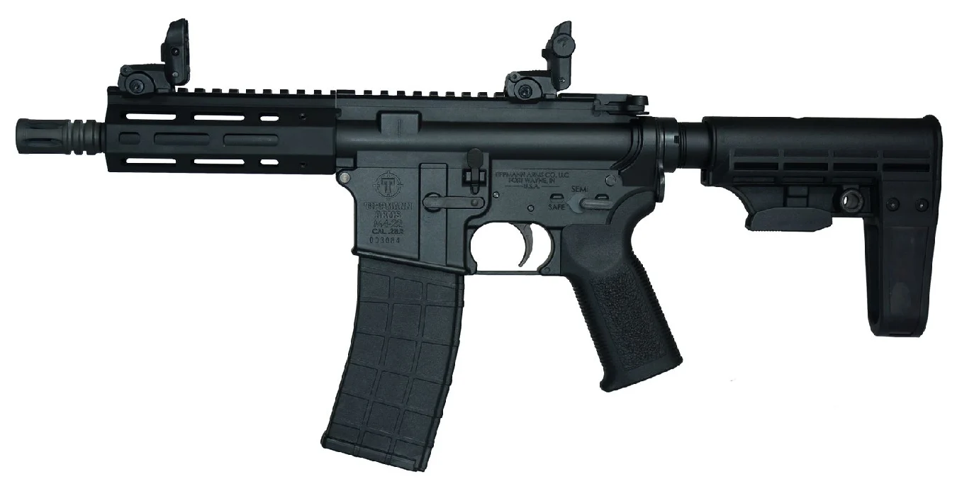 Tippmann M4-22 Micro Elite 22LR Rimfire Pistol with T5 Arm Brace