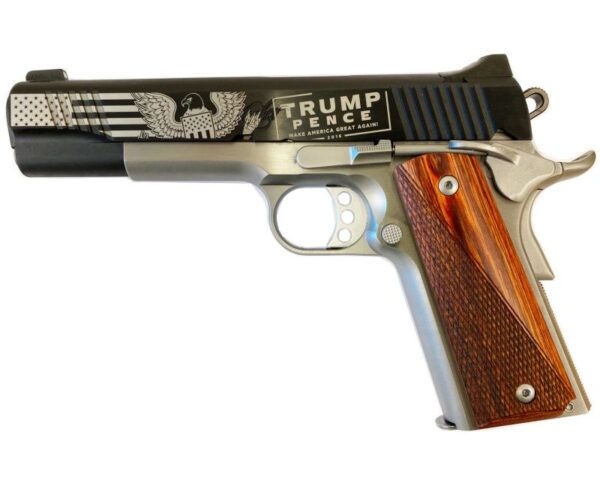 Kimber Custom II Two Tone Black/ Stainless 45ACP 5 Inch 7 Rd Trump / Pence GrabAGun Exclusive
