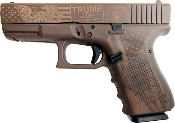 Glock 19 Gen4 9mm Patriot Brown 4.0-inch 15Rd Trump 2020 Exclusive USA Made