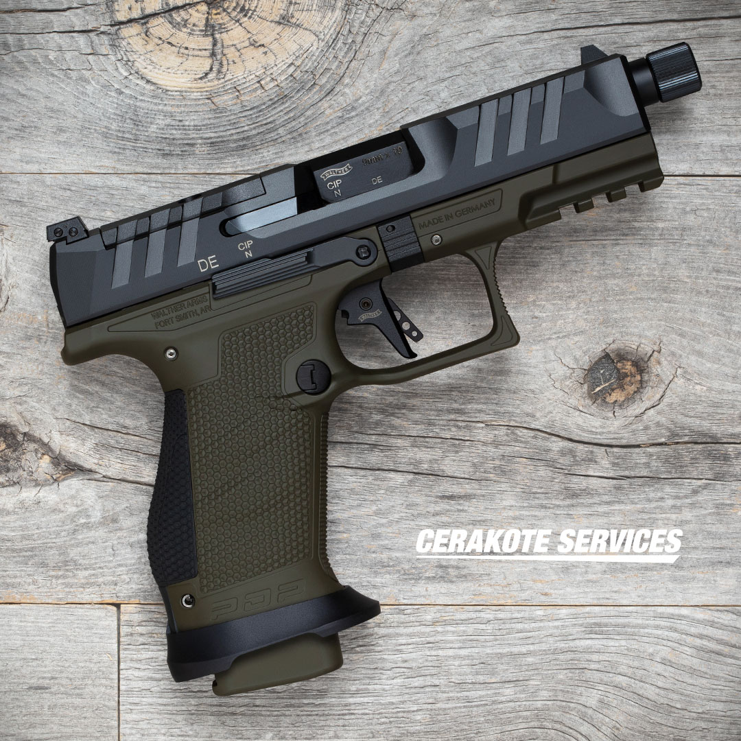 walther pdp pro sd od green 9mm 5.1″ barrel 18-rounds