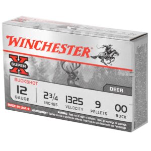 Winchester Military Grade 12 Gauge 2.75" 00 Buckshot 5rd Box