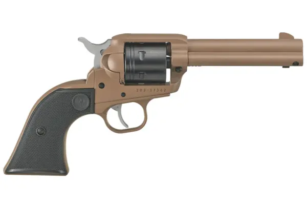Ruger Wrangler 22LR Dark Earth-Black Cerakote Single-Action Revolver