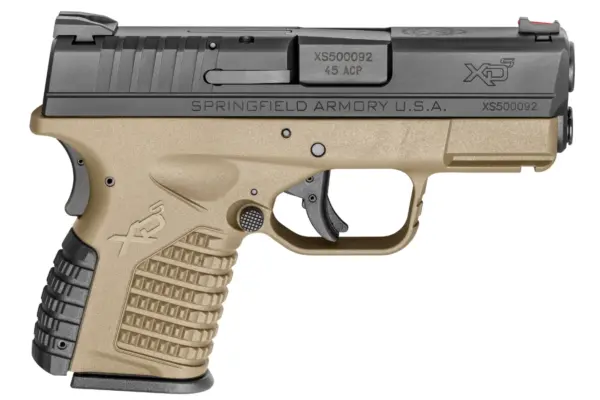 Springfield XDS 3.3 Single Stack 45ACP Flat Dark Earth (FDE) Essentials