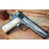 Colt Firearms Emiliano Zapata Centennial 1911 Engraved Royal Blue .38 Super 5″ Barrel 9-Rounds – 1 of 500