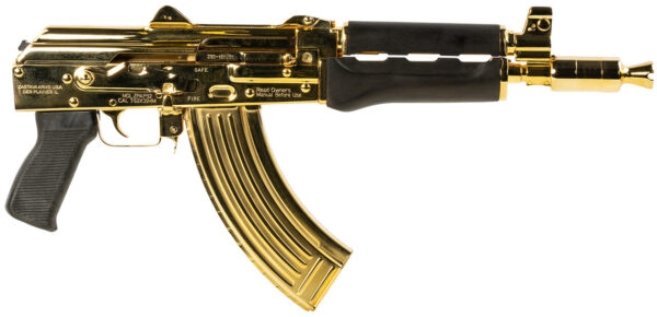Zastava ZPAPM70 7.62x39, 16.25" Barrel, 24K Gold