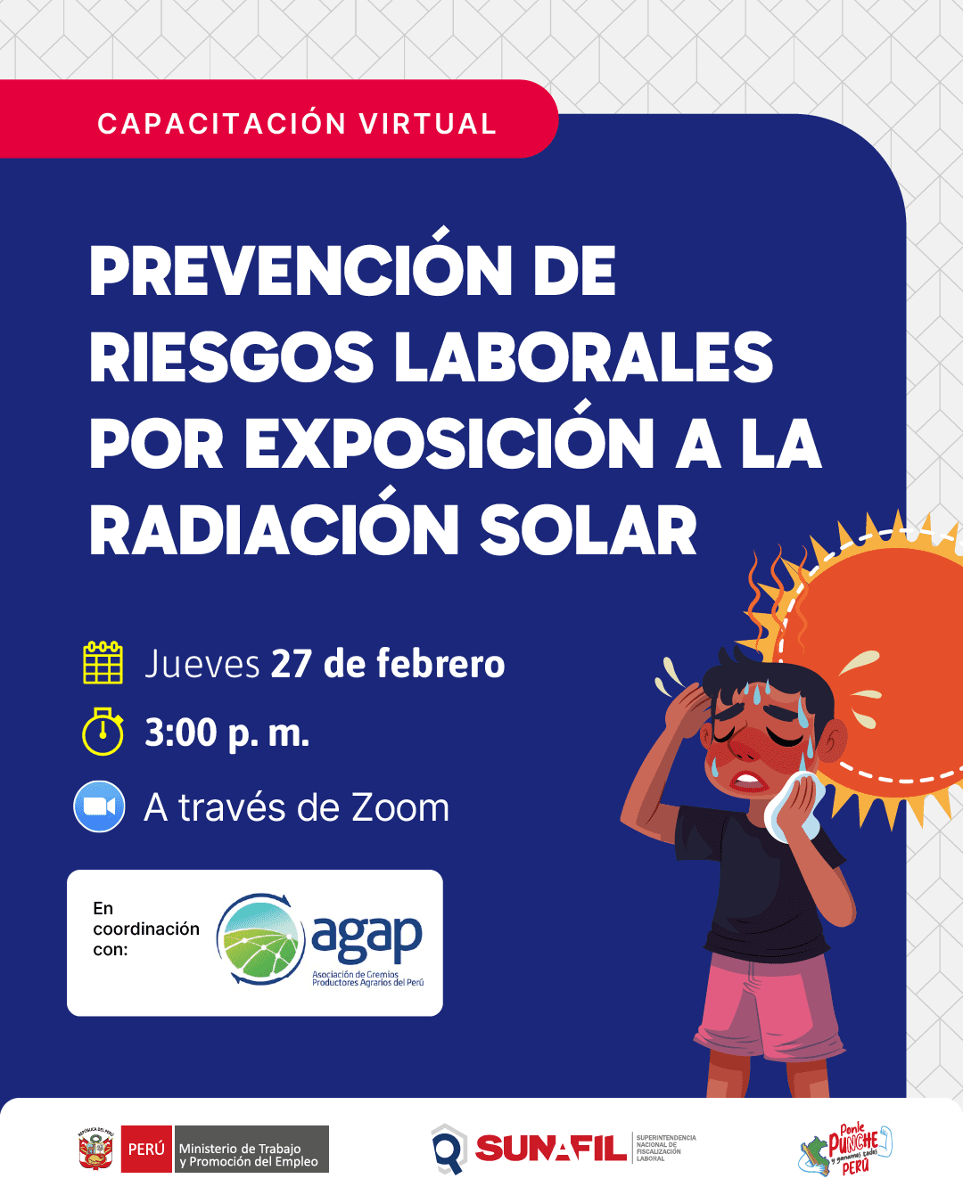 Capacitación virtual: "Prevención de Riesgos Laborales por Exposición a