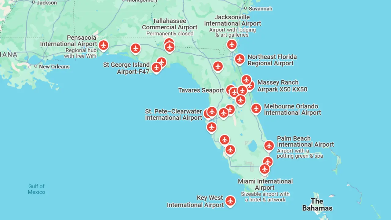 List of Airports in Florida, USA - AirportsInsight