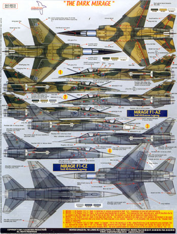 Mirage F.1 Decal Review by Brett Green (Albatros Productions 1/72 & 1/48)