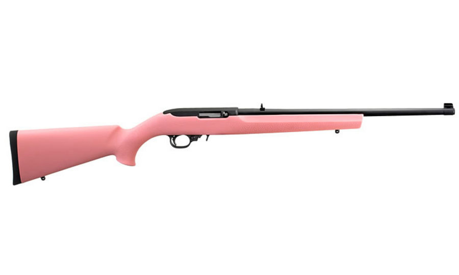 10/22 22 LR Rimfire Rifle with Pink Hogue Stock