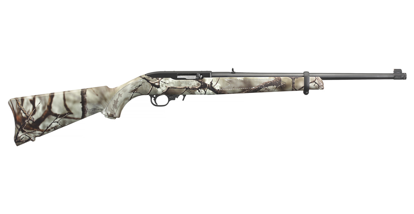 10/22 22 LR Semi-Auto Rifle with Go Wild Rock-Star Camo Stock