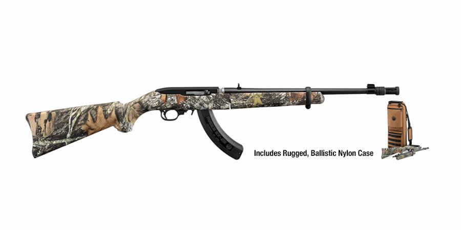 10/22 Takedown 22 LR Autoloading Rifle with Mossy Oak Camo Stock