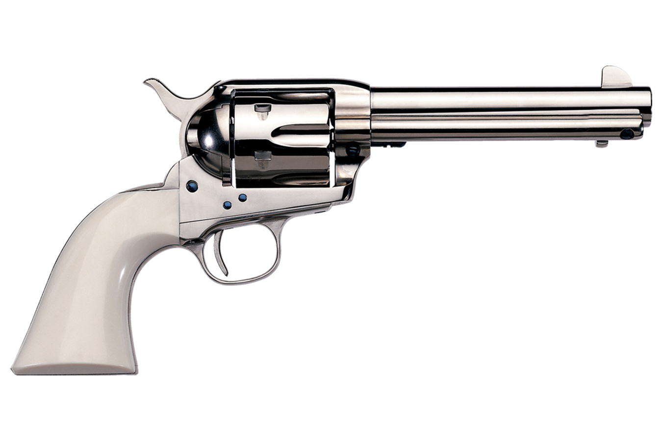 1873 Cattleman Cody .45 Colt Single-Action Revolver with Nickel-Plated Steel