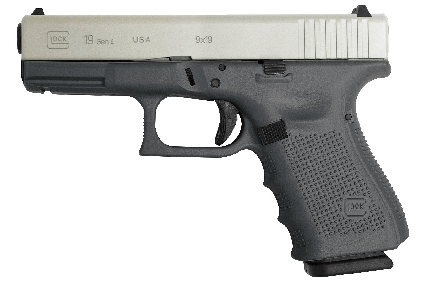 19 Gen4 9mm 15-Round Pistol with Battleship Gray Cerakote Frame
