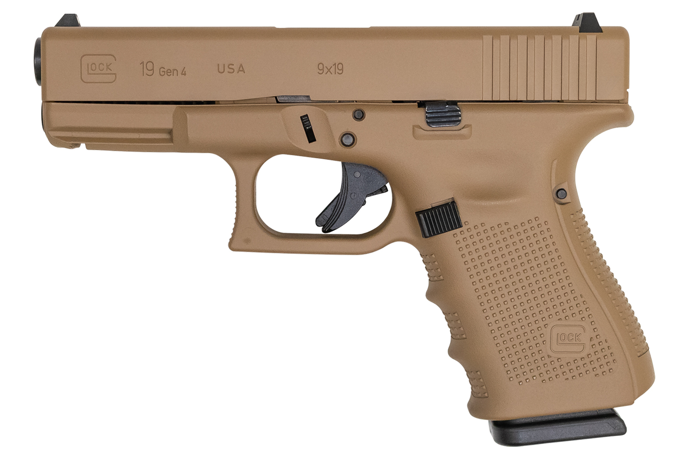 19 Gen4 9mm 15-Round Pistol with Dark Earth Cerakote Finish (Made in USA)