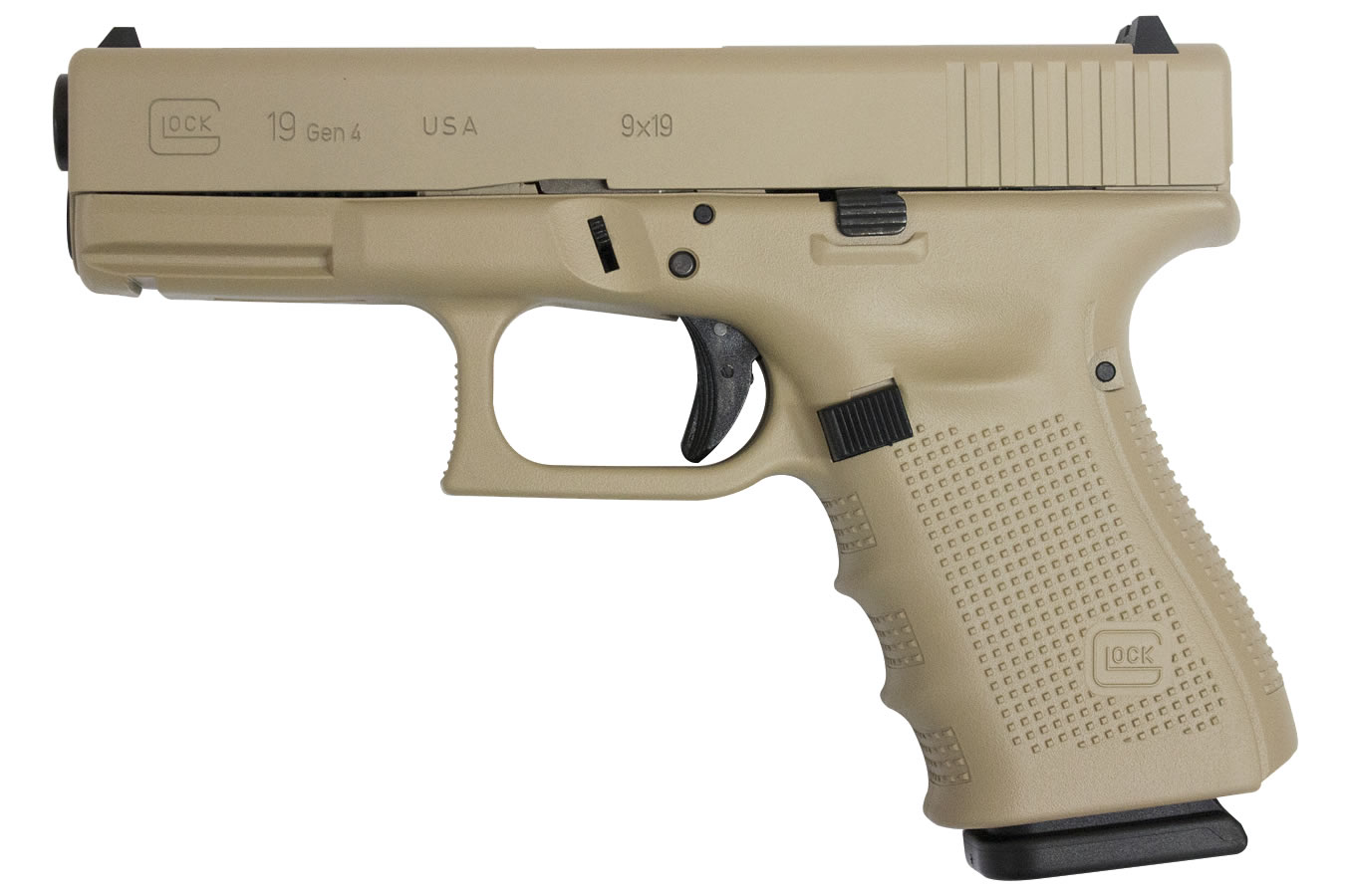 19 Gen4 9mm 15-Round Pistol with Desert Sand Cerakote Finish (Made in USA)