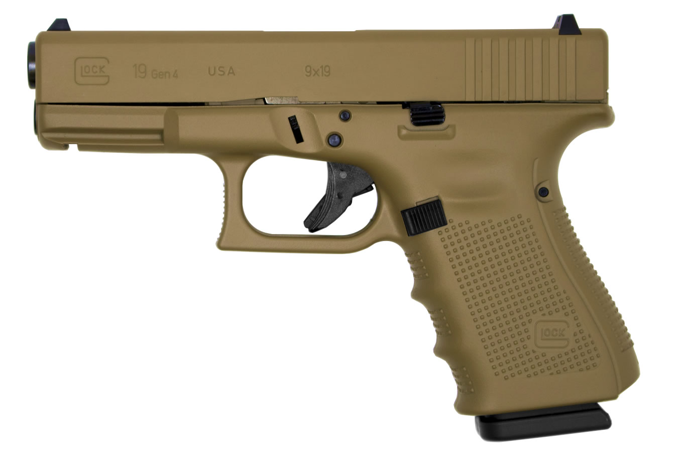19 Gen4 9mm 15-Round Pistol with Tactical Coyote Tan Cerakote Finish