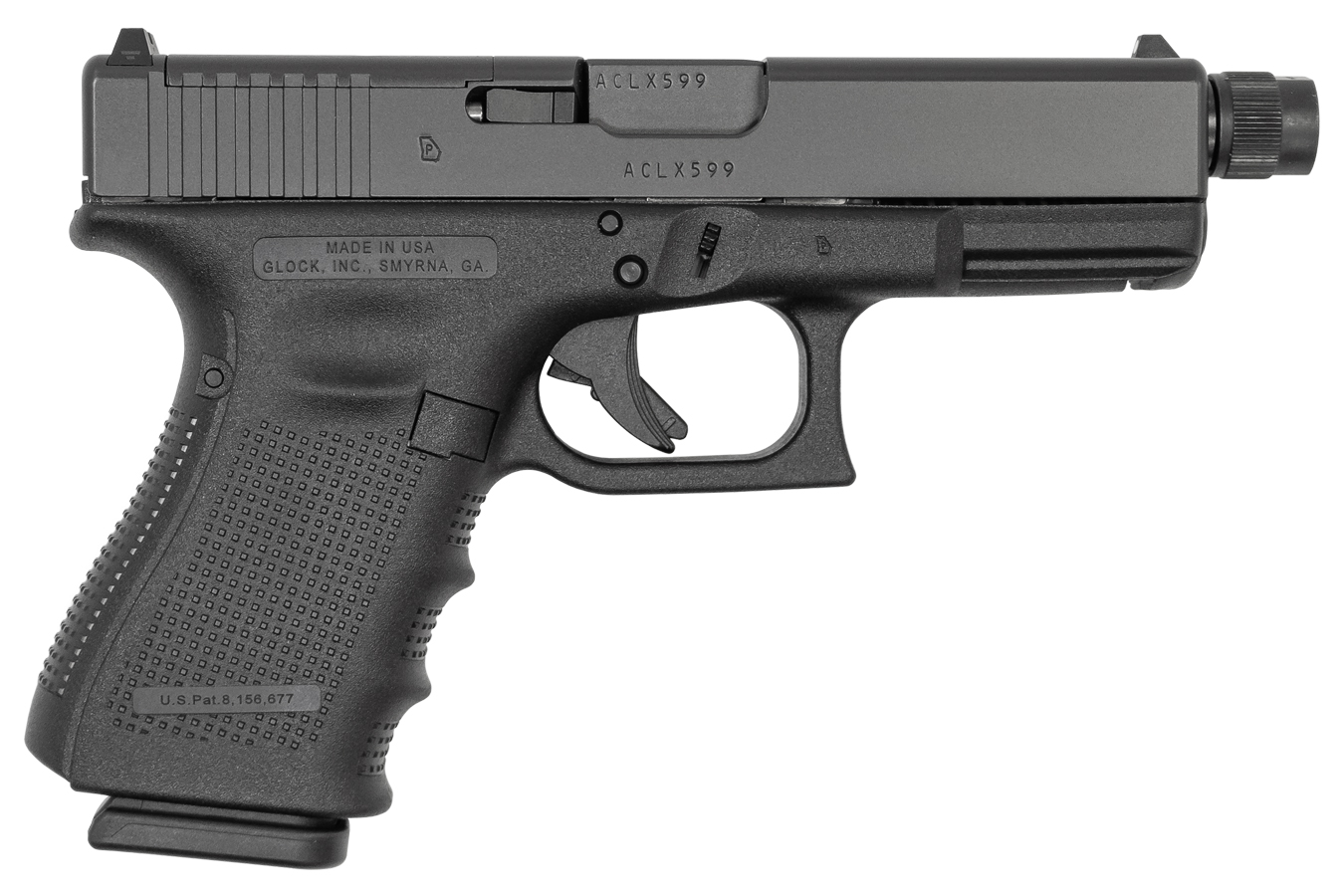 19 Gen4 MOS 9mm 15-Round Pistol with Threaded Barrel