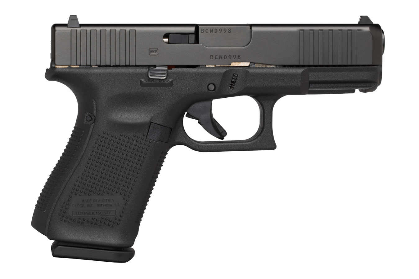 19 Gen5 9mm 15-Round Pistol with Front Serrations (Made in USA)