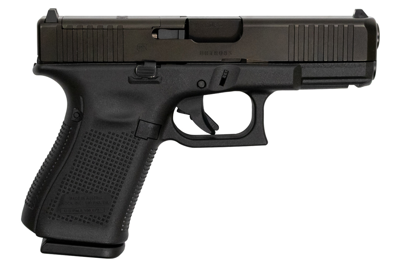 19 Gen5 9mm MOS Compact Pistol with Front Serrations