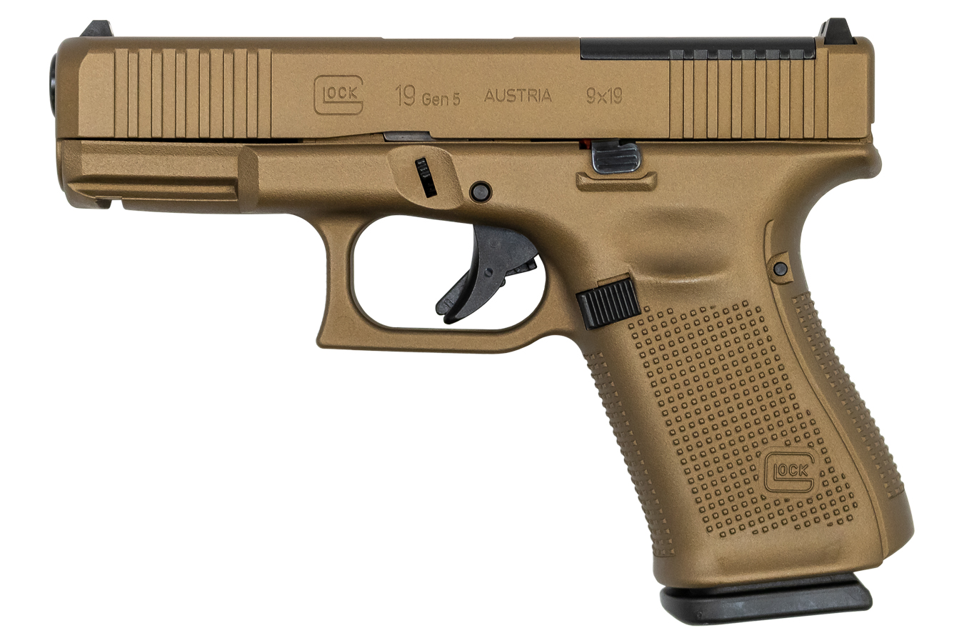 19 Gen5 MOS 9mm Pistol with Cerakote Burnt Bronze Finish