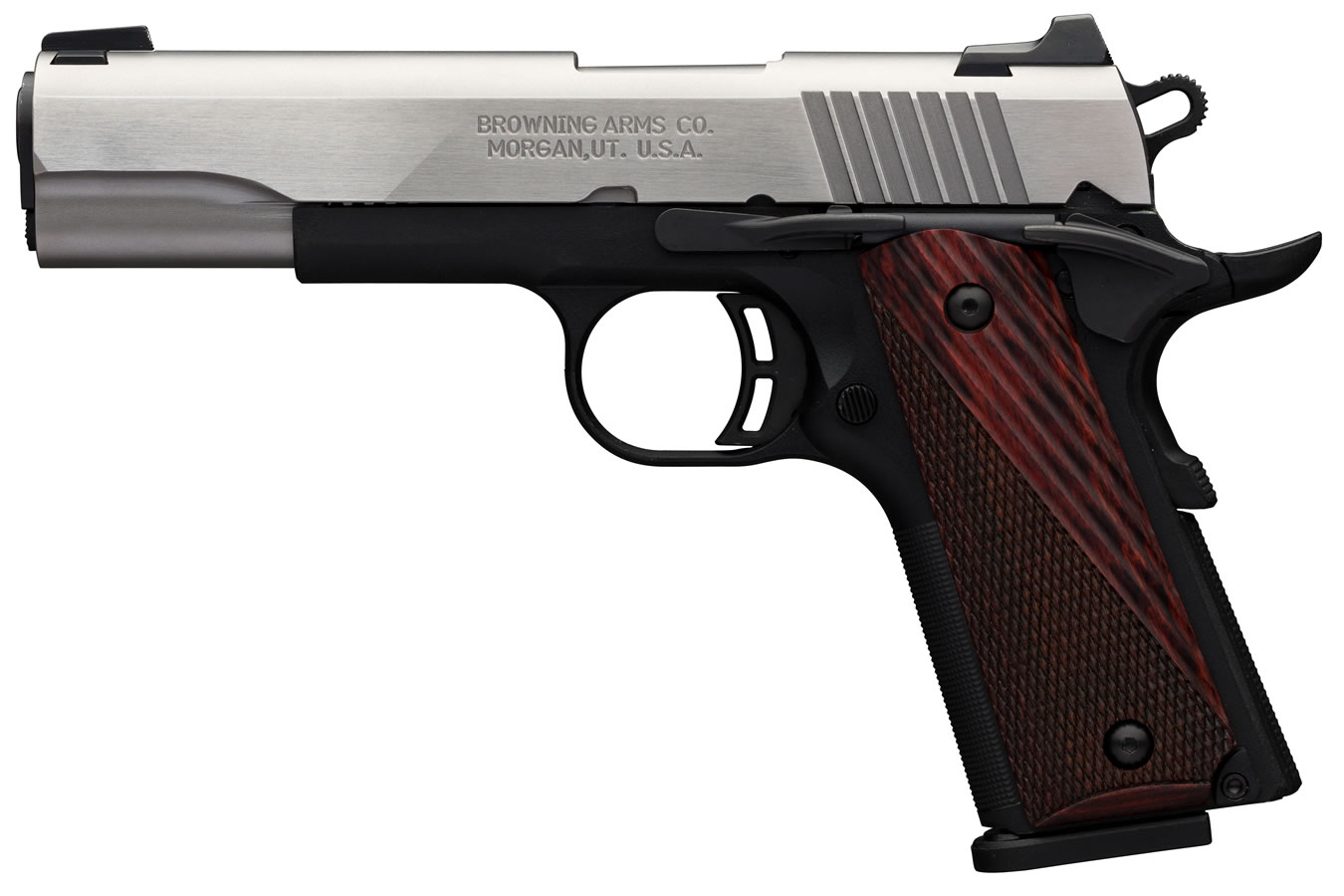 1911-380 Black Label Medallion Stainless Full-Size Pistol with 3-Dot Sights