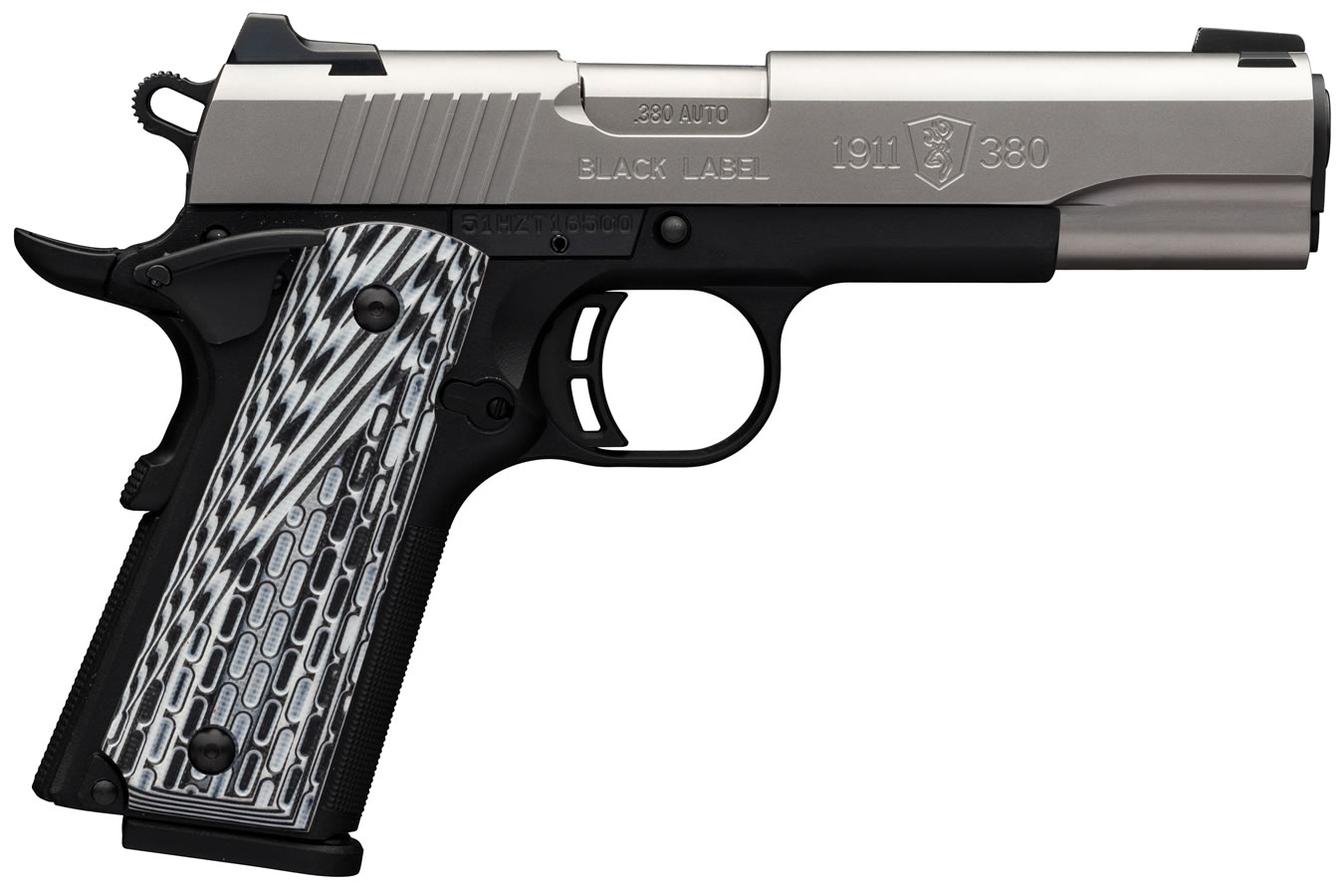 1911-380 Black Label Pro 380 ACP Stainless Full-Size Pistol