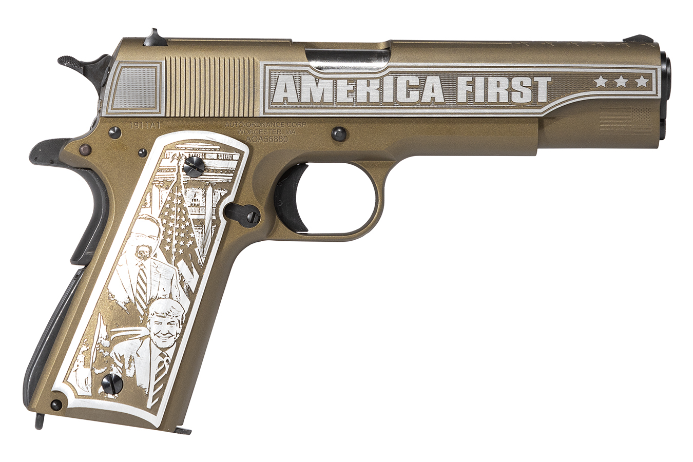 1911-A1 45 ACP Full-Size America First Pistol with Custom Engraving (1 of 300)