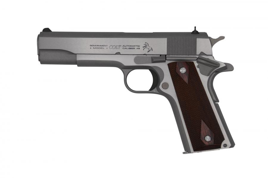 1911 Classic 45 ACP Stainless Pistol with Wood Grips