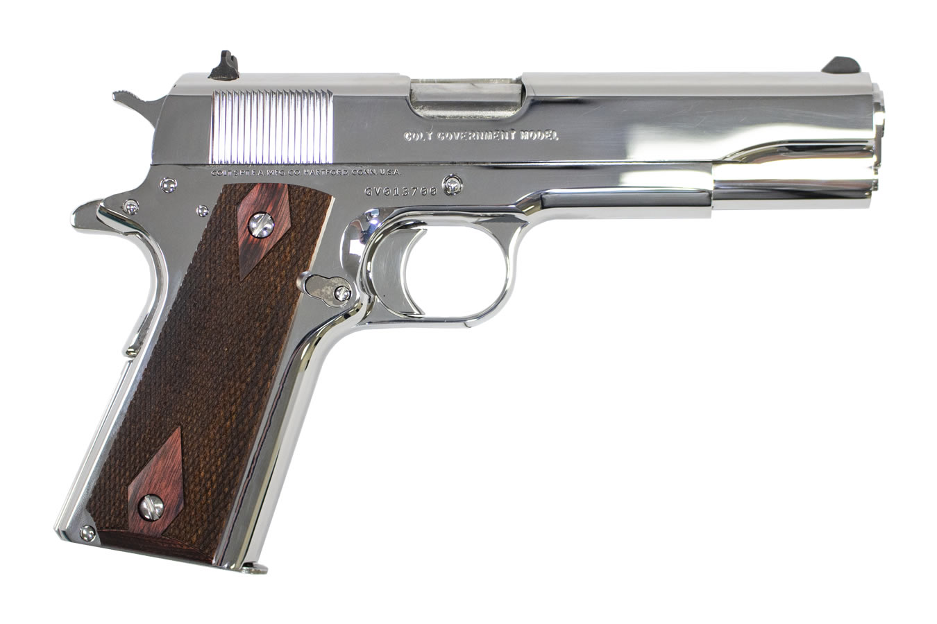 1911 Government 45 ACP Pistol with High Polish Finish